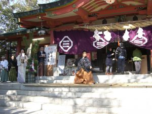 稲爪神社吟詠奉納